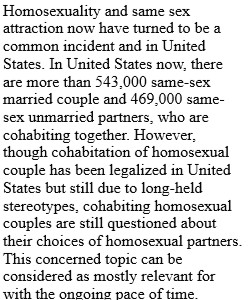 Insights From Interview with A Homosexual Couple with Same-Sex Attraction